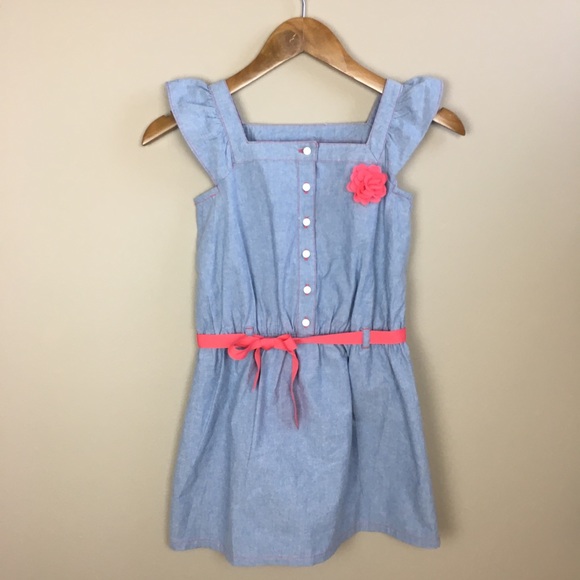 Gymboree Other - Gymboree Blue Sleeveless Chambray Dress 7 NWT